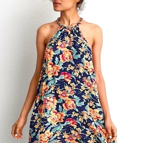 American Eagle Floral Halter Dress - Size - XS - Picture 1 of 7